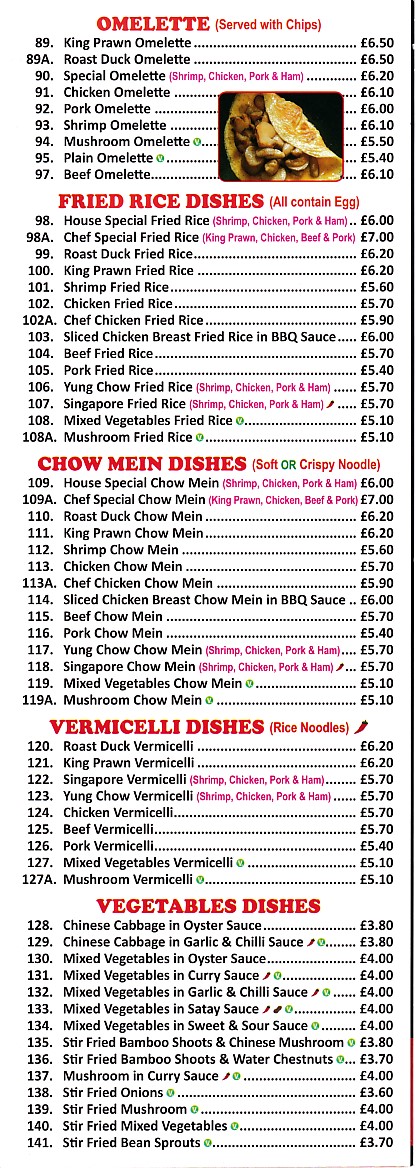 Happy Wok Chinese takeaway menu in Pontypool