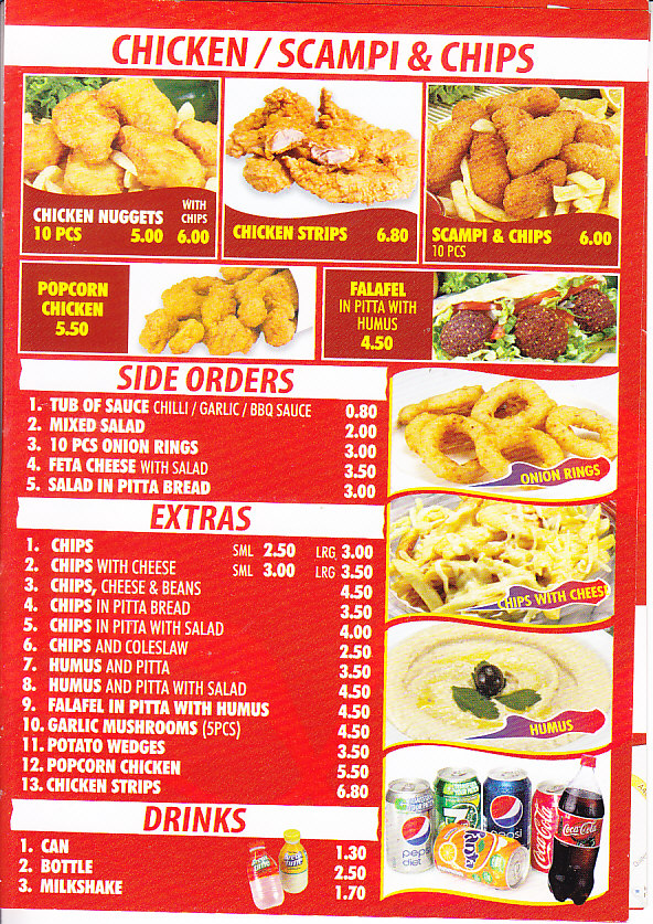 Abergavenny Kebab House menu