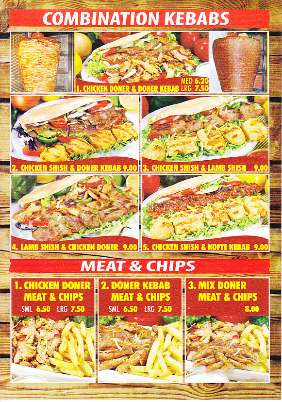 Marmaris Kebab House menu in Abergavenny