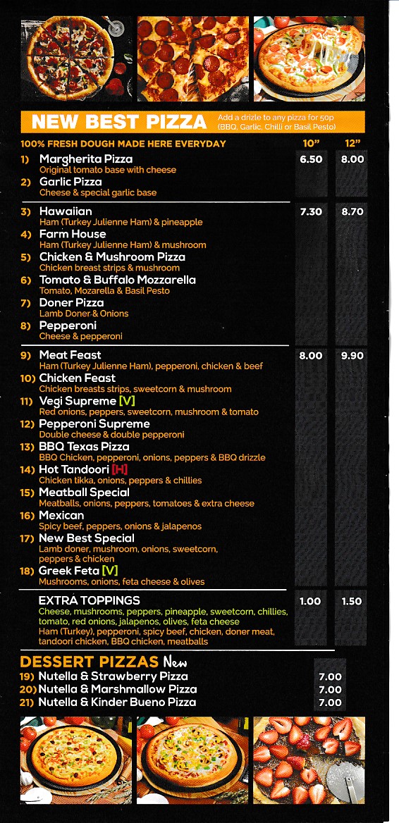 New Best Kebab Menu Newport