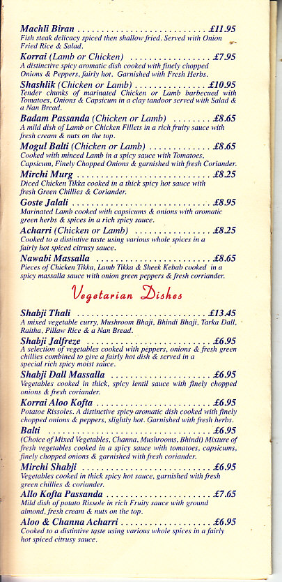 Shoboraj indian takeaway menu Newport