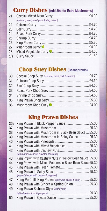 Beijing House, Chinese takeaway menu in New Inn, Pontypool