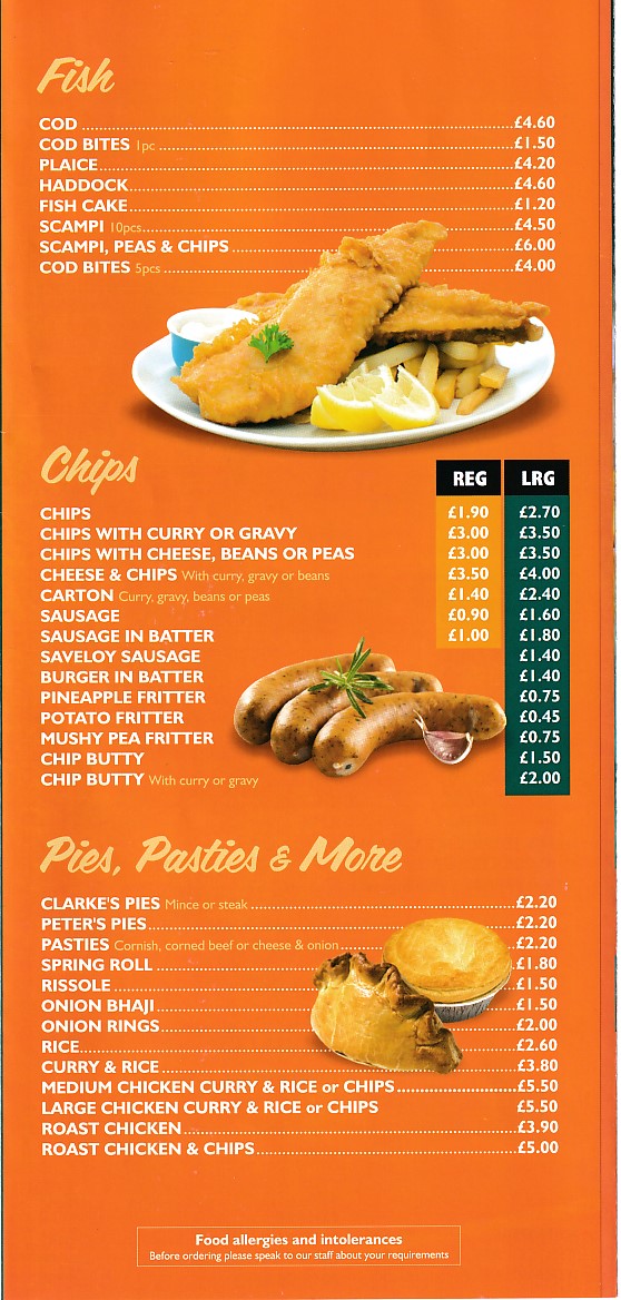 Denise's, Fish Bar kebab takeaway menu in New Inn, Pontypool