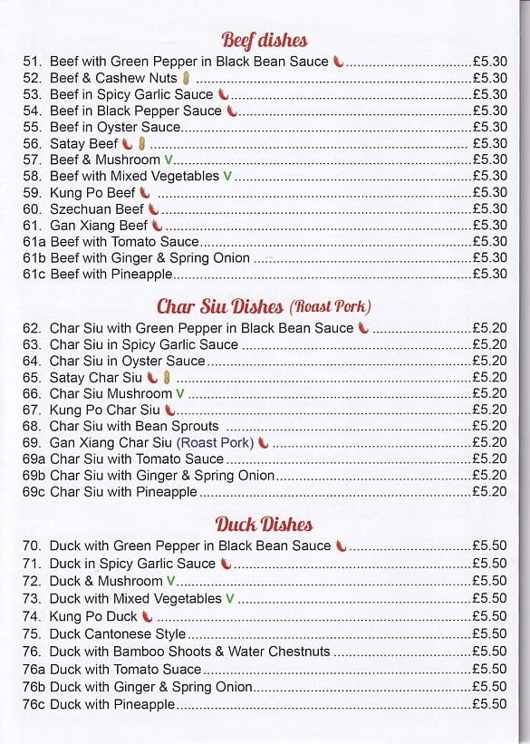 Taste Good Chinese takeaway menu in Pontypool