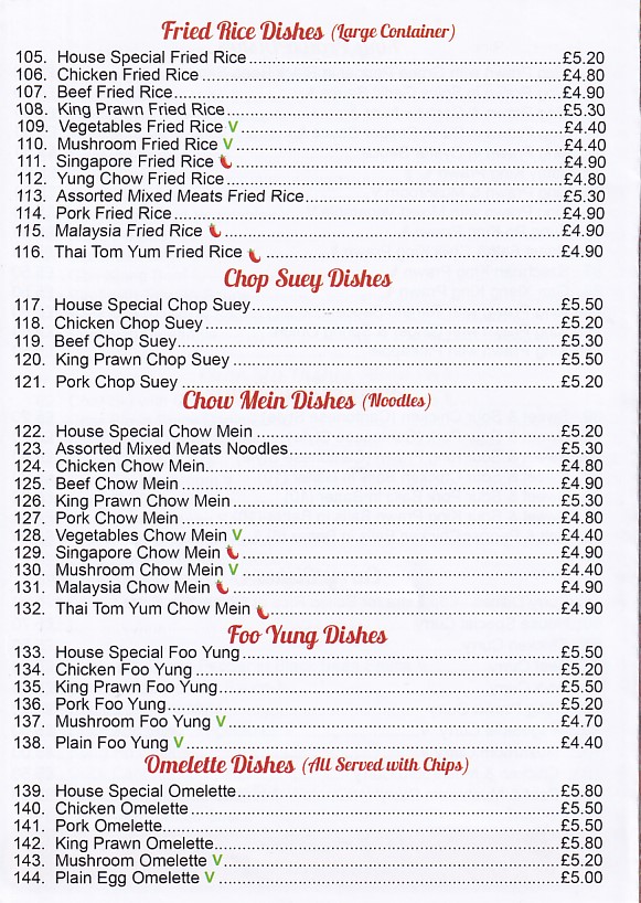 Taste Good Chinese takeaway menu in Pontypool