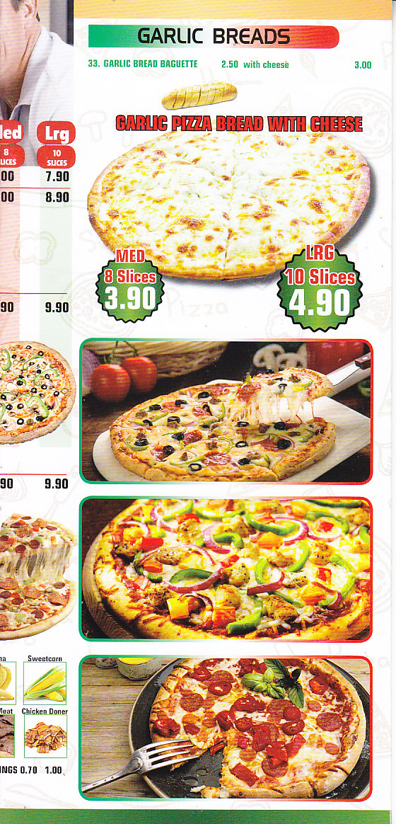 Pick A Pizza menu Abergavenny