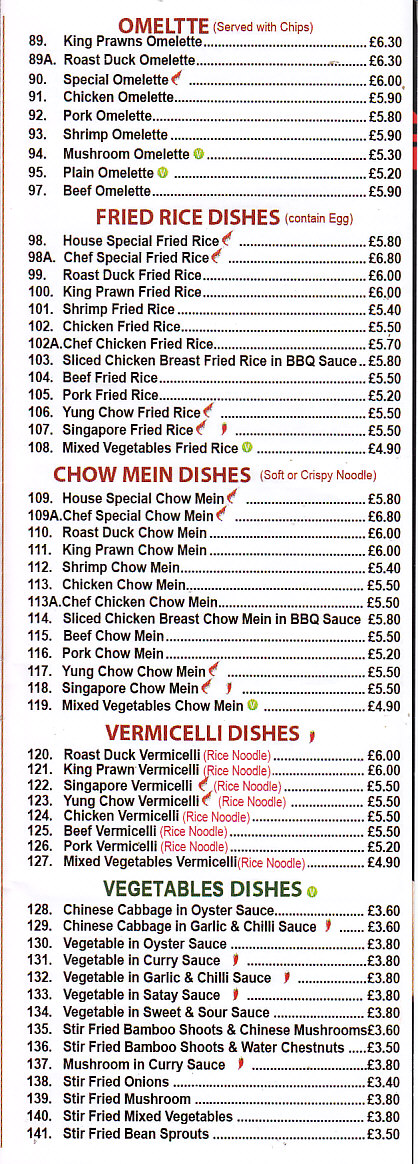 Town Gate Chinese Takeaway Abergavenny menu